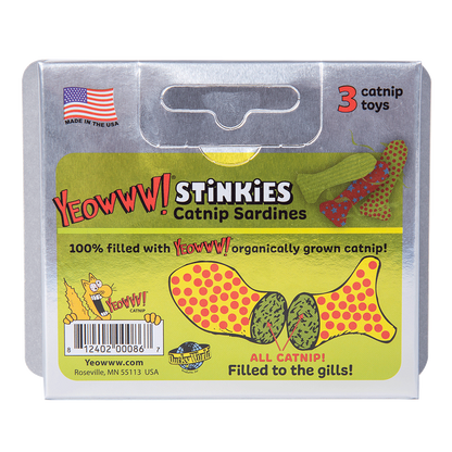 Yeowww! Stinkies Catnip Sardines Trio