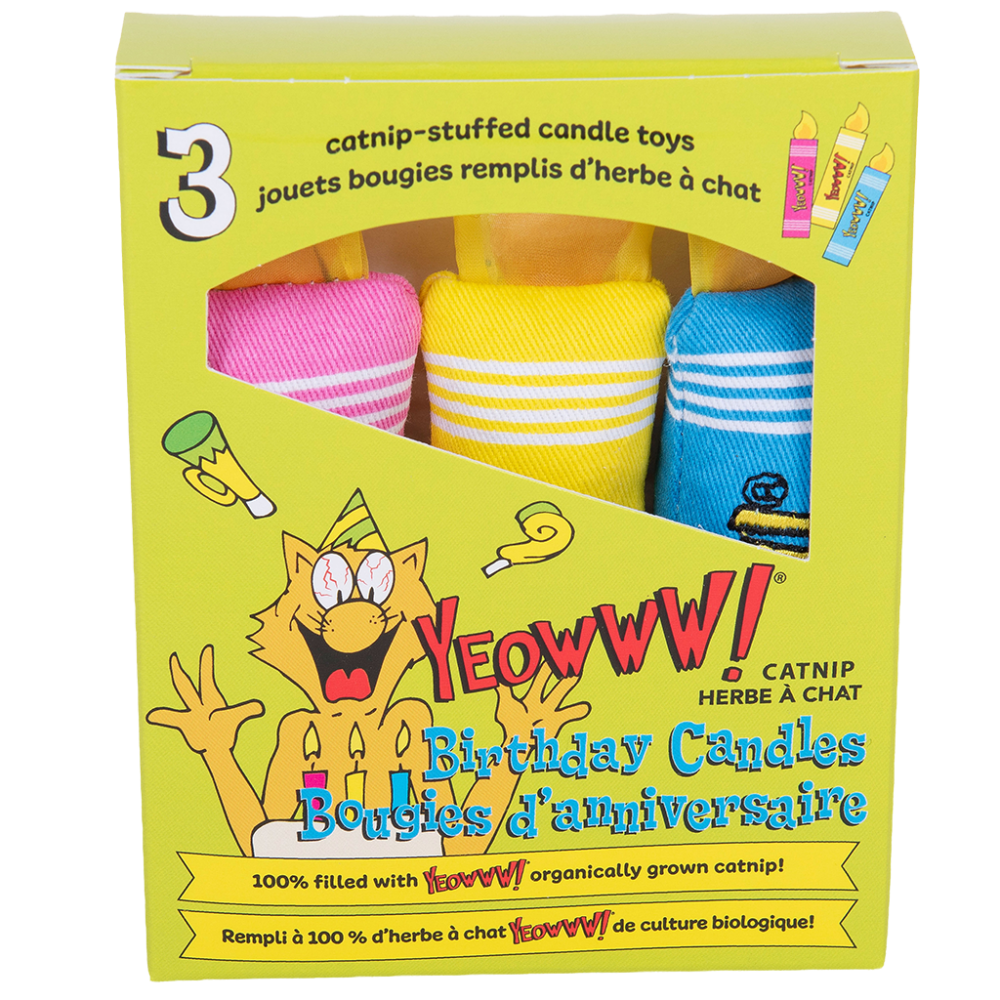 Yeowww! Birthday Candles 3 st.