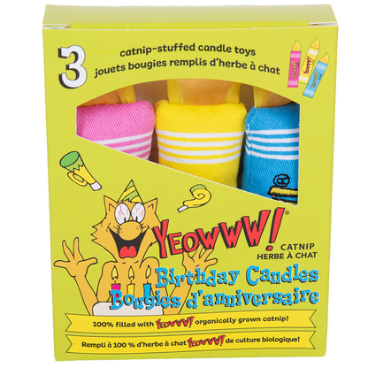 Yeowww! Birthday Candles 3 st.