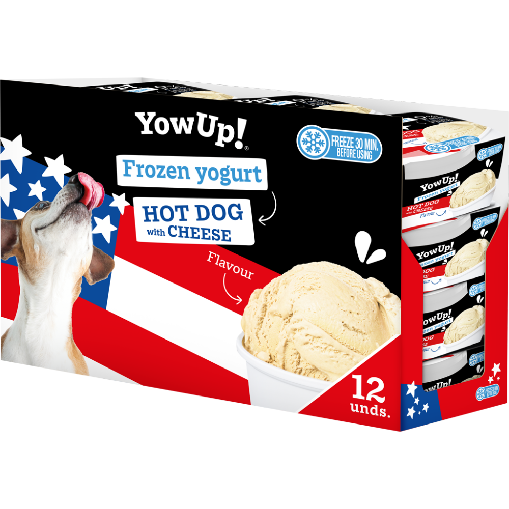 YowUp! Frozen Yoghurt Hot dog met Kaas