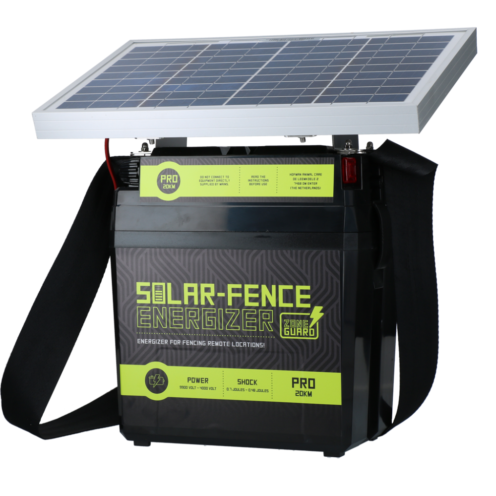 ZoneGuard Solar-Fence Energizer Pro 20 km