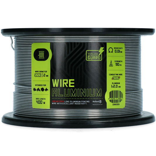 ZoneGuard Draad Basic aluminium 2 mm 400 m