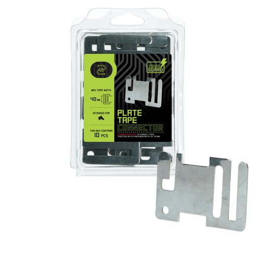 ZoneGuard Lint afrastering begin eindplaatje rvs