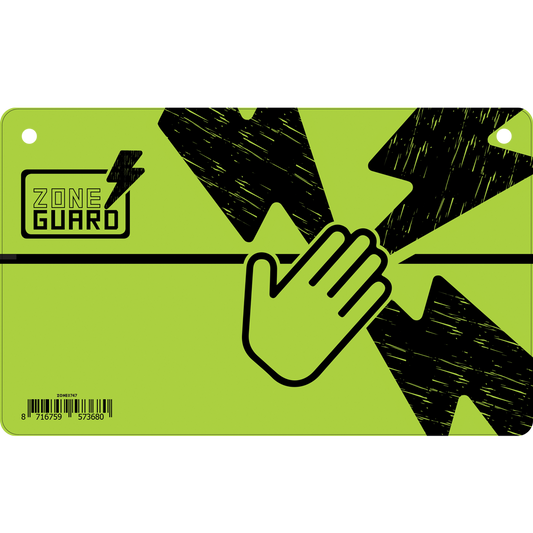 ZoneGuard Waarschuwingsbord &quot;GEVAAR schrikdraad&quot;