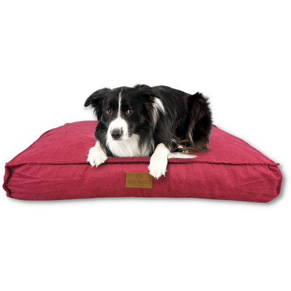 Topmast Hondenkussen - Velours Soft Serie - Fuchsia - Maat XL - 116 x 84 x 21 cm