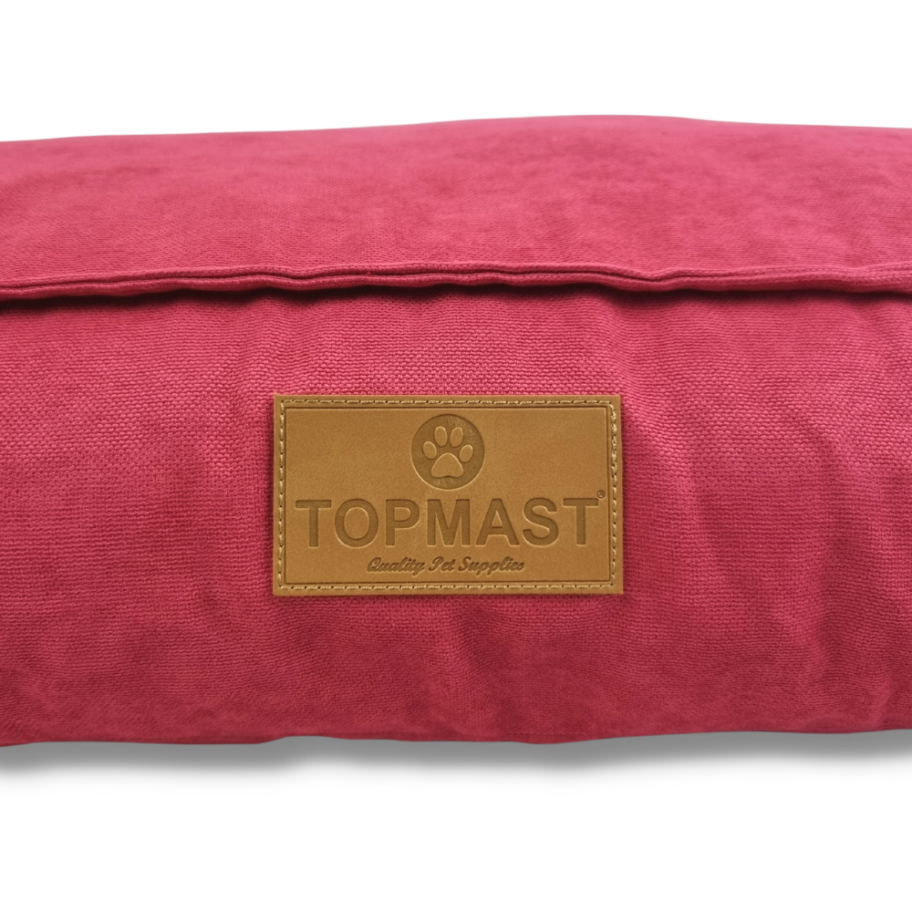 Topmast Hondenkussen - Velours Soft Serie - Fuchsia - Maat XL - 116 x 84 x 21 cm