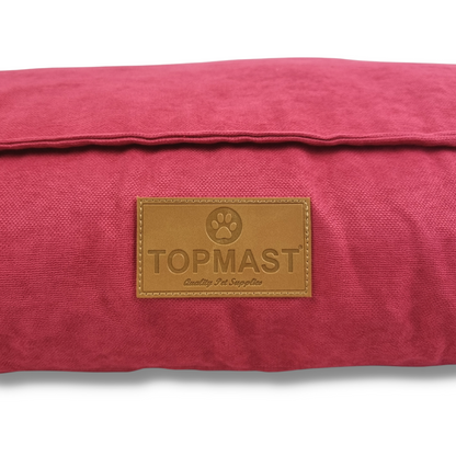 Topmast Hondenkussen - Velours Soft Serie - Fuchsia - Maat XL - 116 x 84 x 21 cm