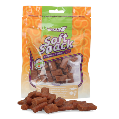 Braaaf Soft Snack met Zalm pompoen en selderij