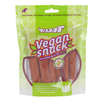 Braaaf VEGAN snack pompoen stick 80 g
