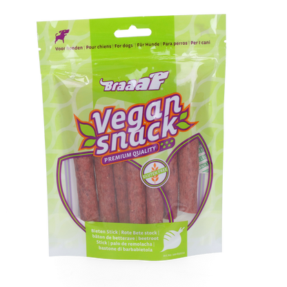 Braaaf VEGAN snack rode biet stick 80 g