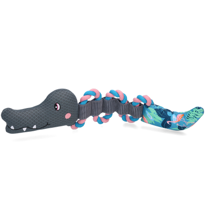 CoolPets Pull me! Crocky rope (Flamingo)