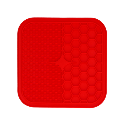 Eat Slow Live Longer Lick Mat Duo M Red