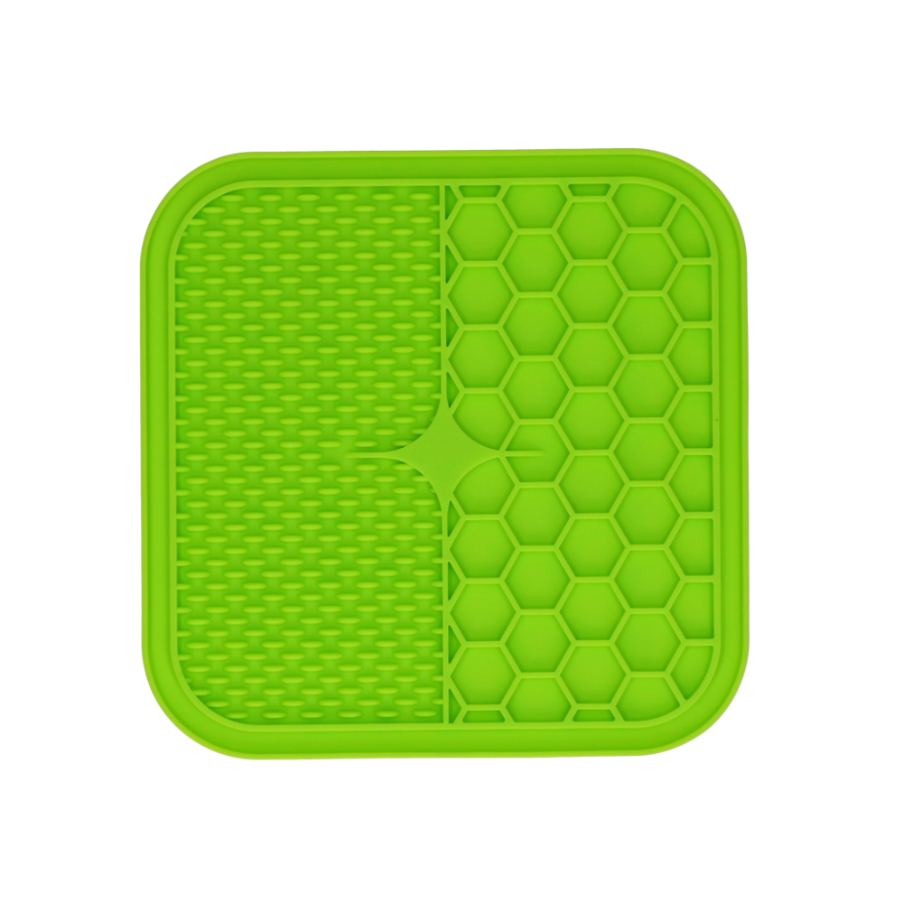 Eat Slow Live Longer Lick Mat Duo M Green