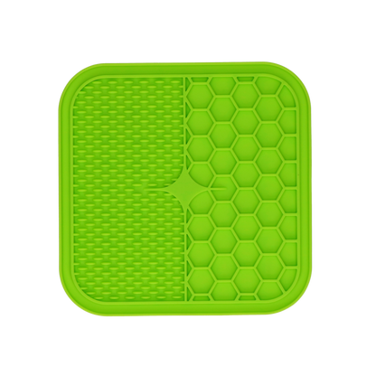 Eat Slow Live Longer Lick Mat Duo M Green