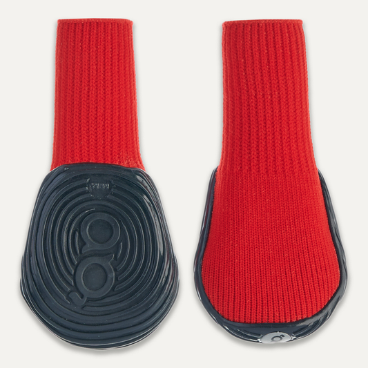 Gooeez Regular Dog Boots (2-pack) 2XS Red/Black