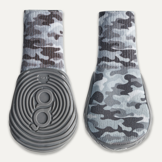 Gooeez Regular Printed Dog Boots (2-pack) XS Camo/Grey