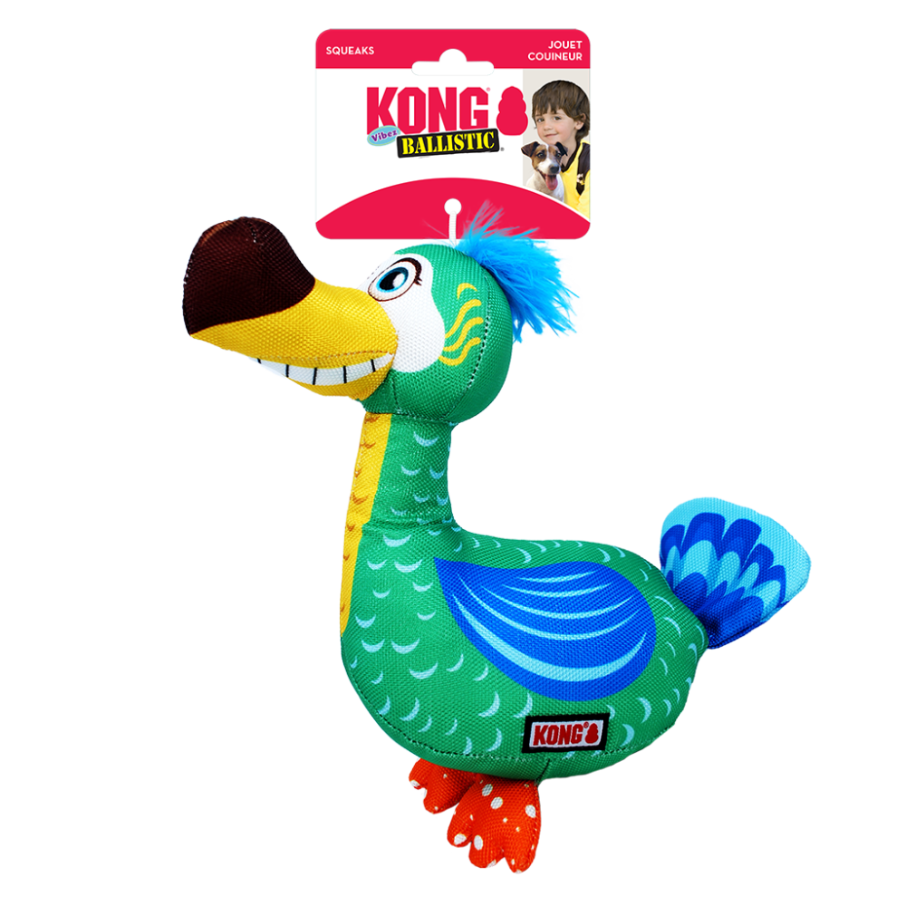 KONG Ballistic Vibez Birds Assorted Md/Lg