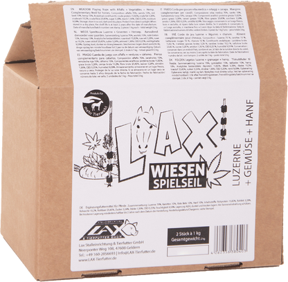 Lax Luzerne aan Touw + Groente + Hennep Paard