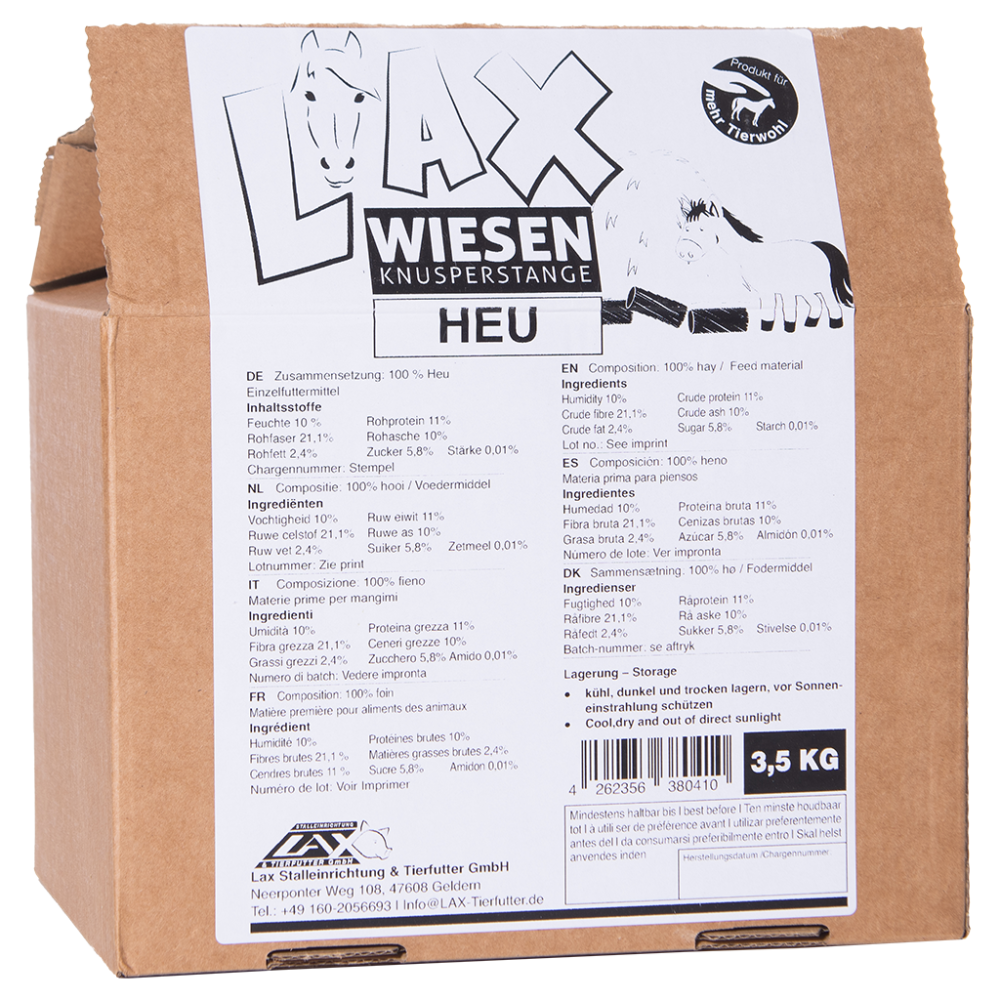 Lax Hooi knabbelblok voor Paarden