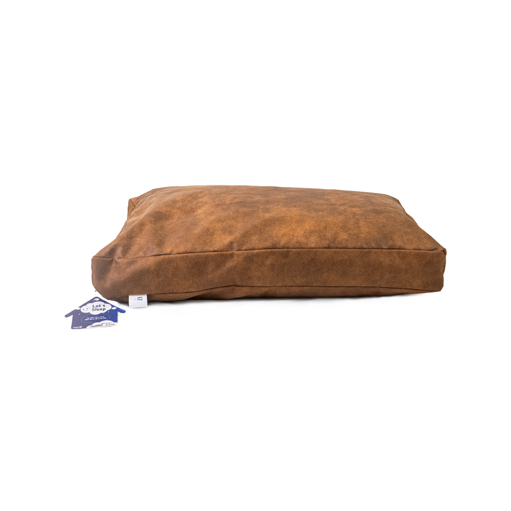 Let&#039;s Sleep Plush Pillow Hondenkussen XL Cognac