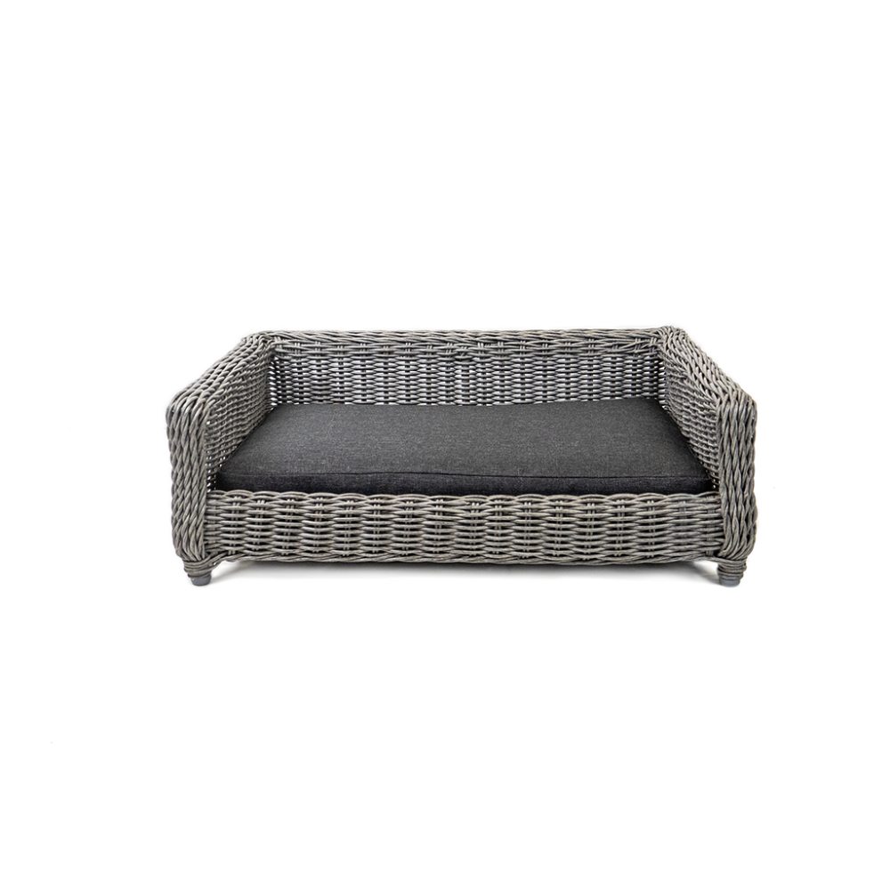 Let&#039;s Sleep Cozy Basket Rieten Hondenmand M Antraciet