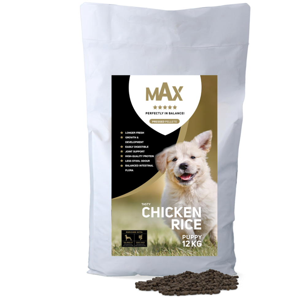 Max Puppy kip/rijst geperst