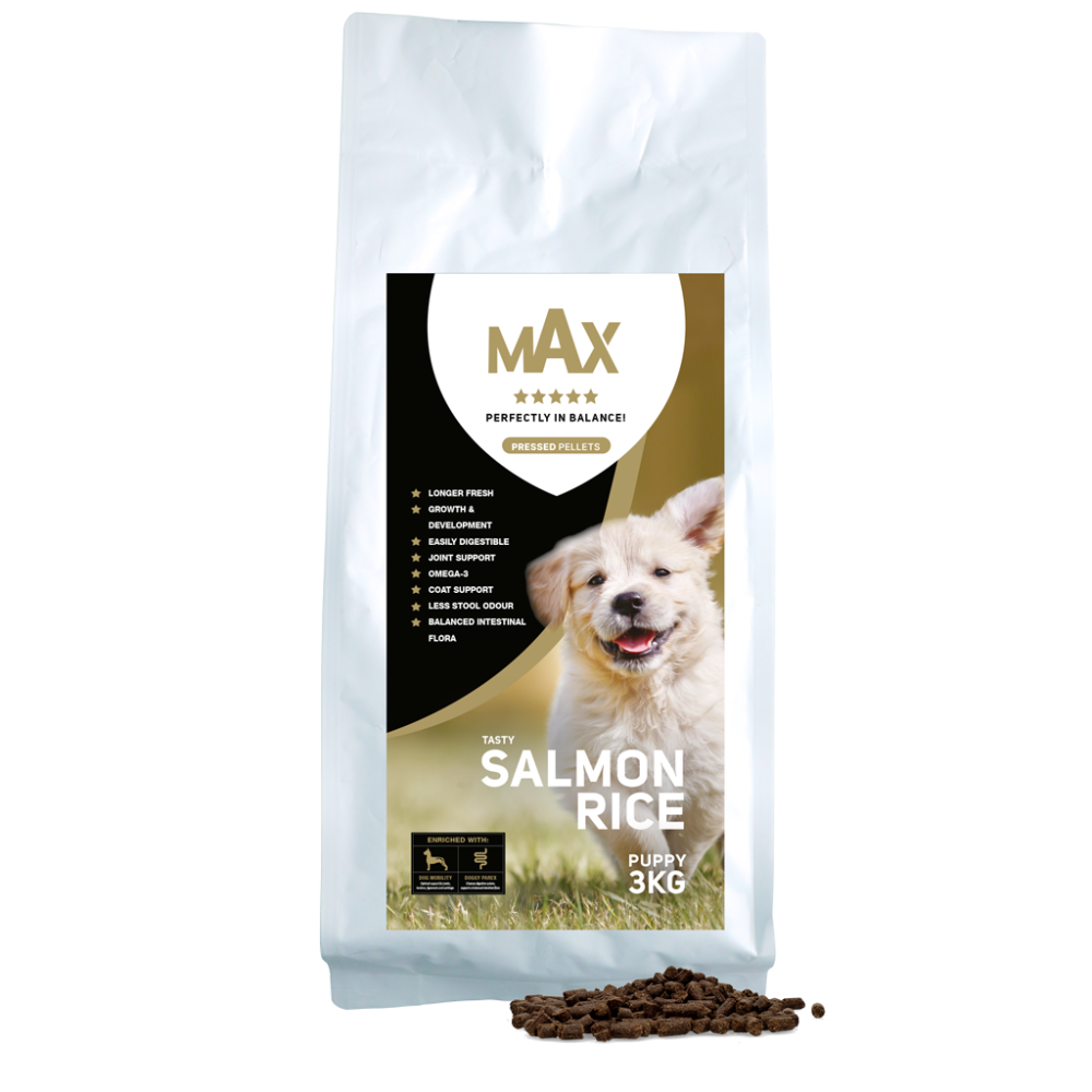 Max Puppy zalm/rijst geperst