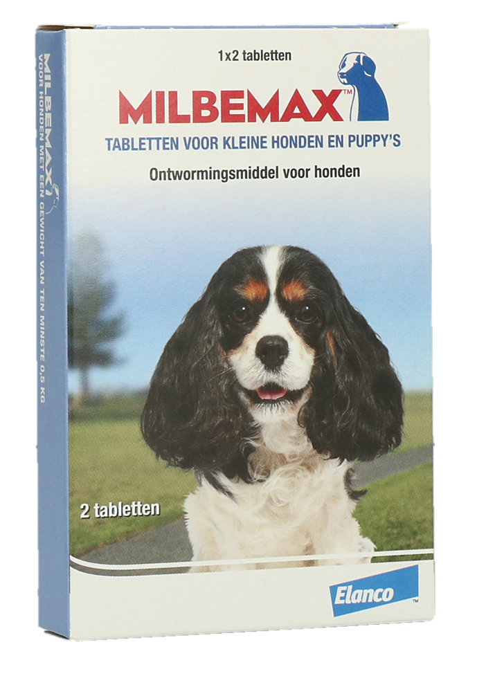 Milbemax Tabletten Puppy/Kleine hond 2 tabl. &lt;5kg
