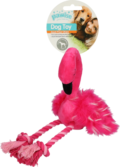 Pawise Flamingo met poten van touw L