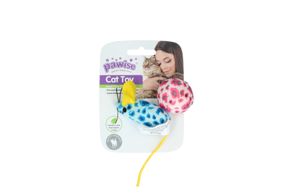 Pawise Cat Toy - Mice &amp; Ball