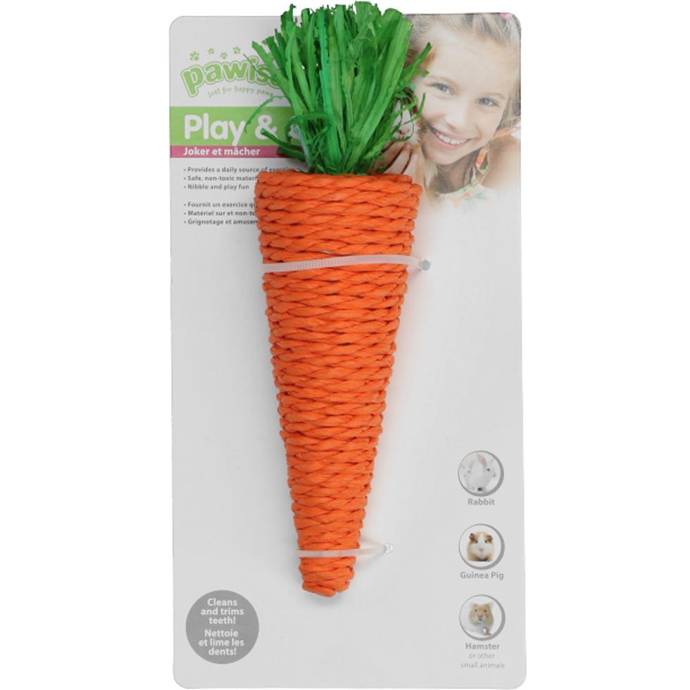 Pawise LW nibblers-corn husk chews-carrot