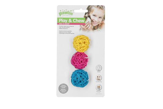 Pawise LW nibblers-willow chews-balls without bell
