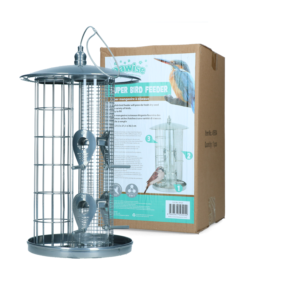 Pawise Triple Bird Feeder