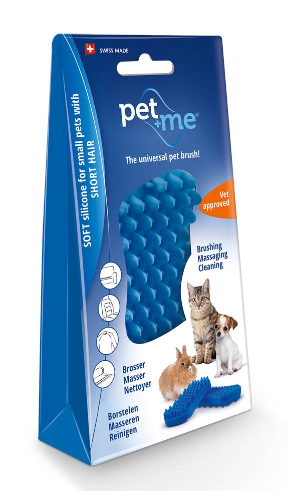 Pet+Me Cat short hair brush blue