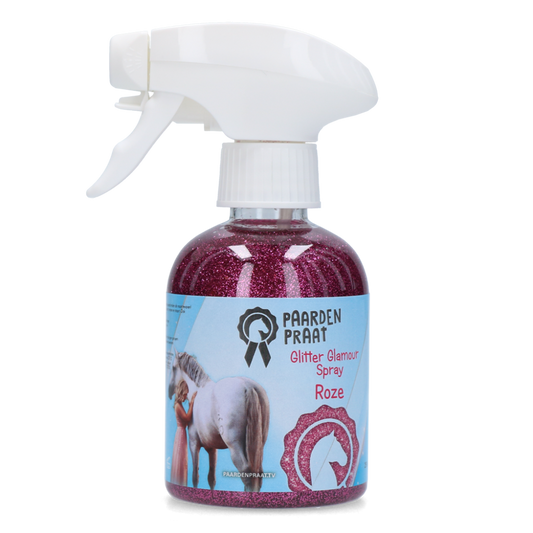 Paardenpraat Glitter Glamour Spray Roze