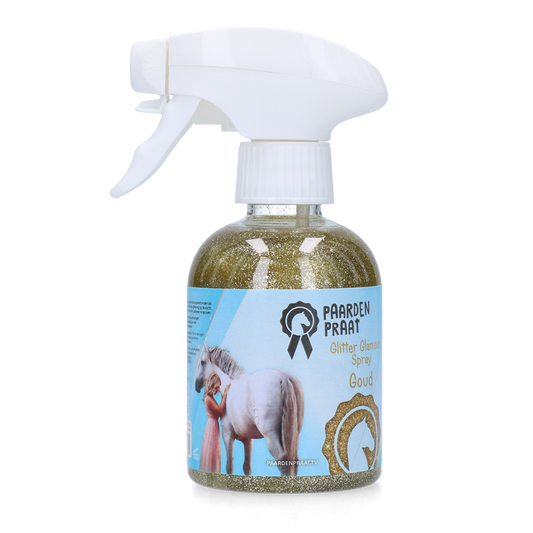 Paardenpraat Glitter Glamour Spray Goud