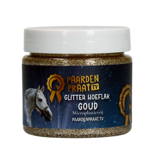 Paardenpraat TV Glitter Hoeflak Goud