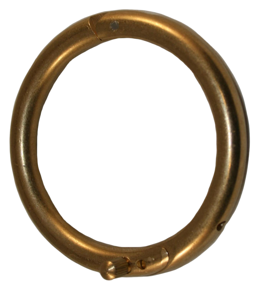 Stierring messing 61 mm + schroef